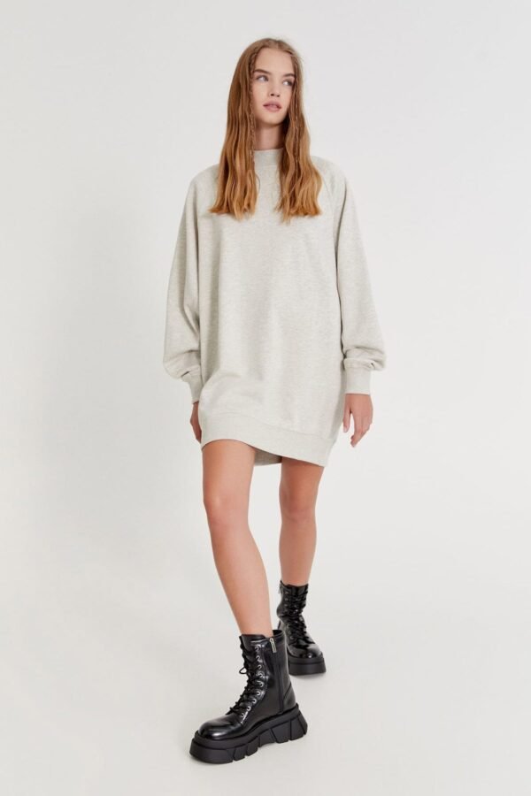 Long Sleeve Sweatshirt Dress - Image 4