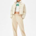 Short Nylon-Effect Puffer Jacket - Image 4