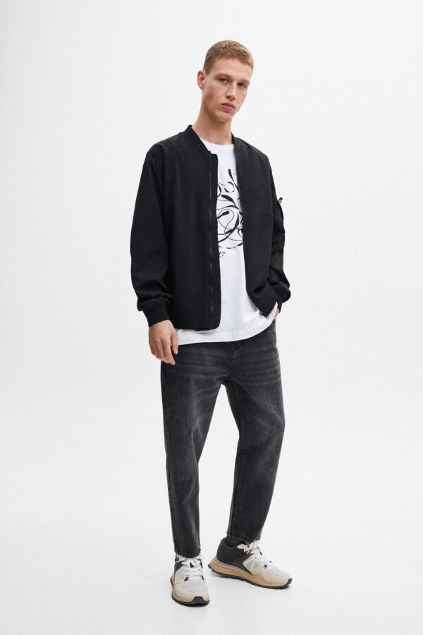 Lightweight Zipped Bomber Jacket - Image 4